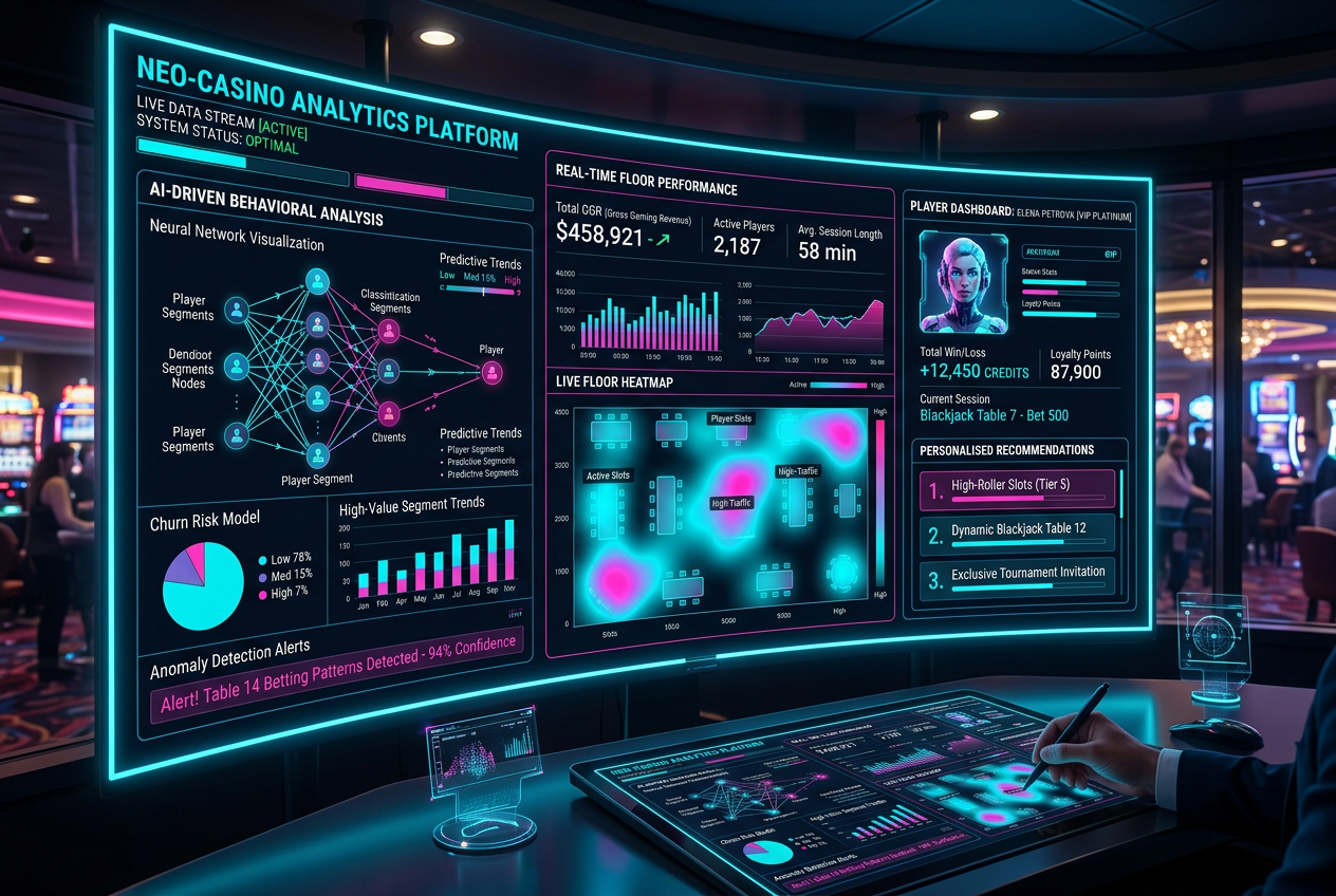 Interaktywny interfejs analityczny kasyna 2026 wykorzystujący AI i blockchain